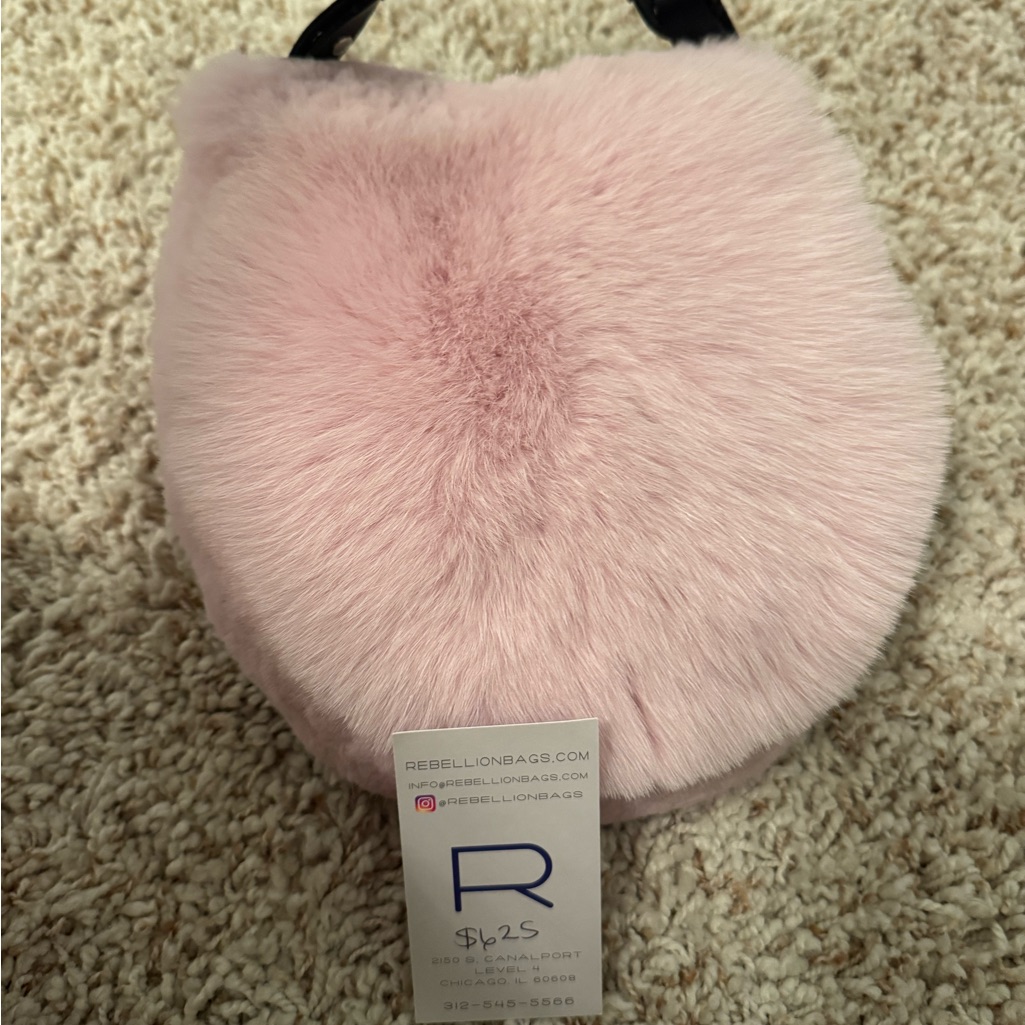 Rebellion Pink Fur Hobo Bag